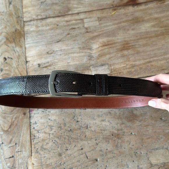 J. Hilburn 36" Custom Varanus Lizard Leather Belt – Handmade Luxury – EUC - Picture 1 of 8